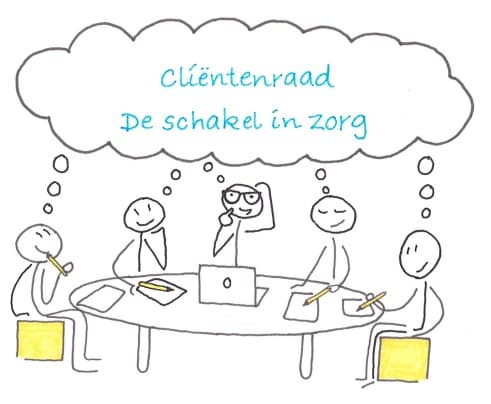 Persoon in een vertrouwde thuissituatie
